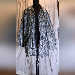 Chic Snake Print Utility Jacket